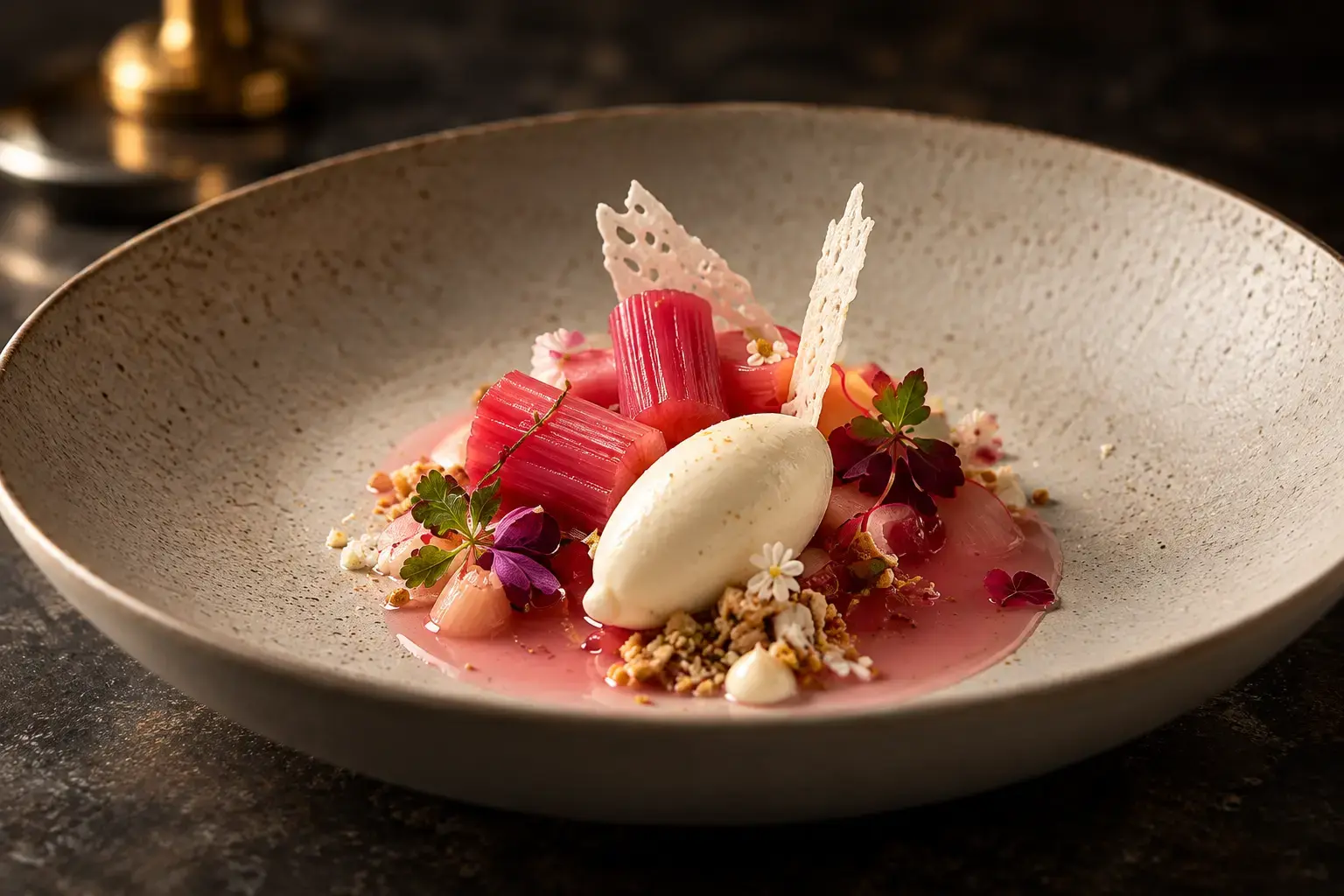 Rhubarb dessert