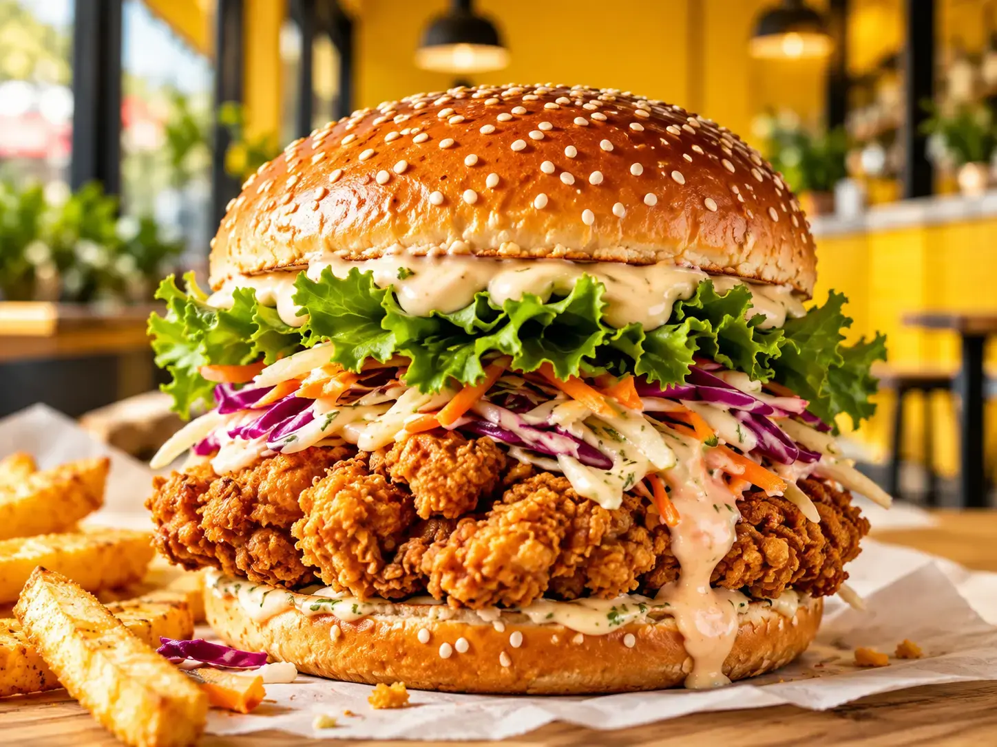 Frit Social: Crispy chicken burger