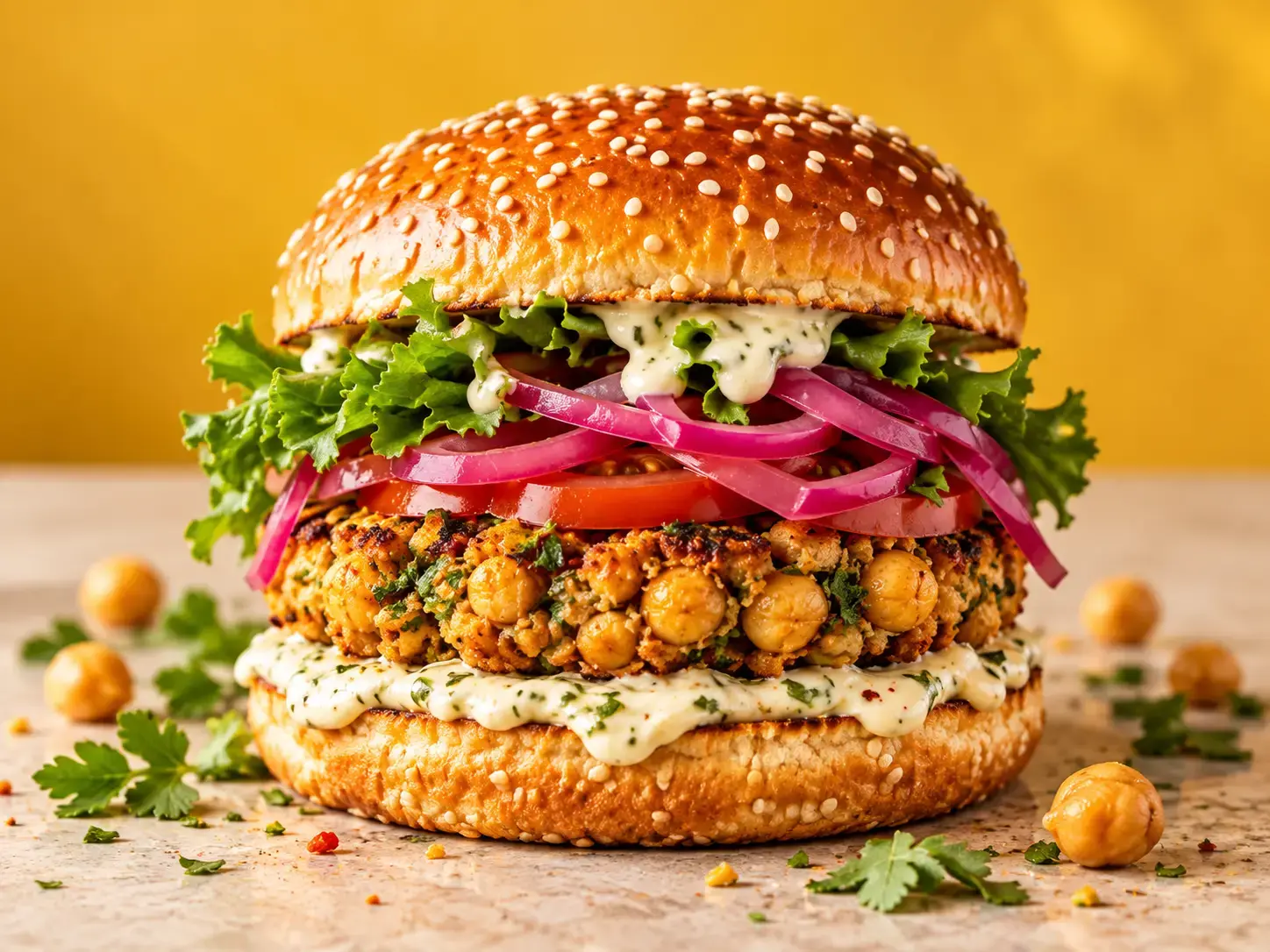 Chickpea burger