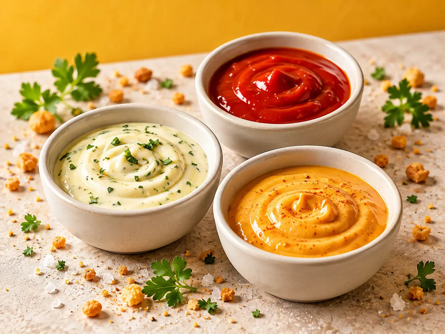 Frit Social: House dipping sauces