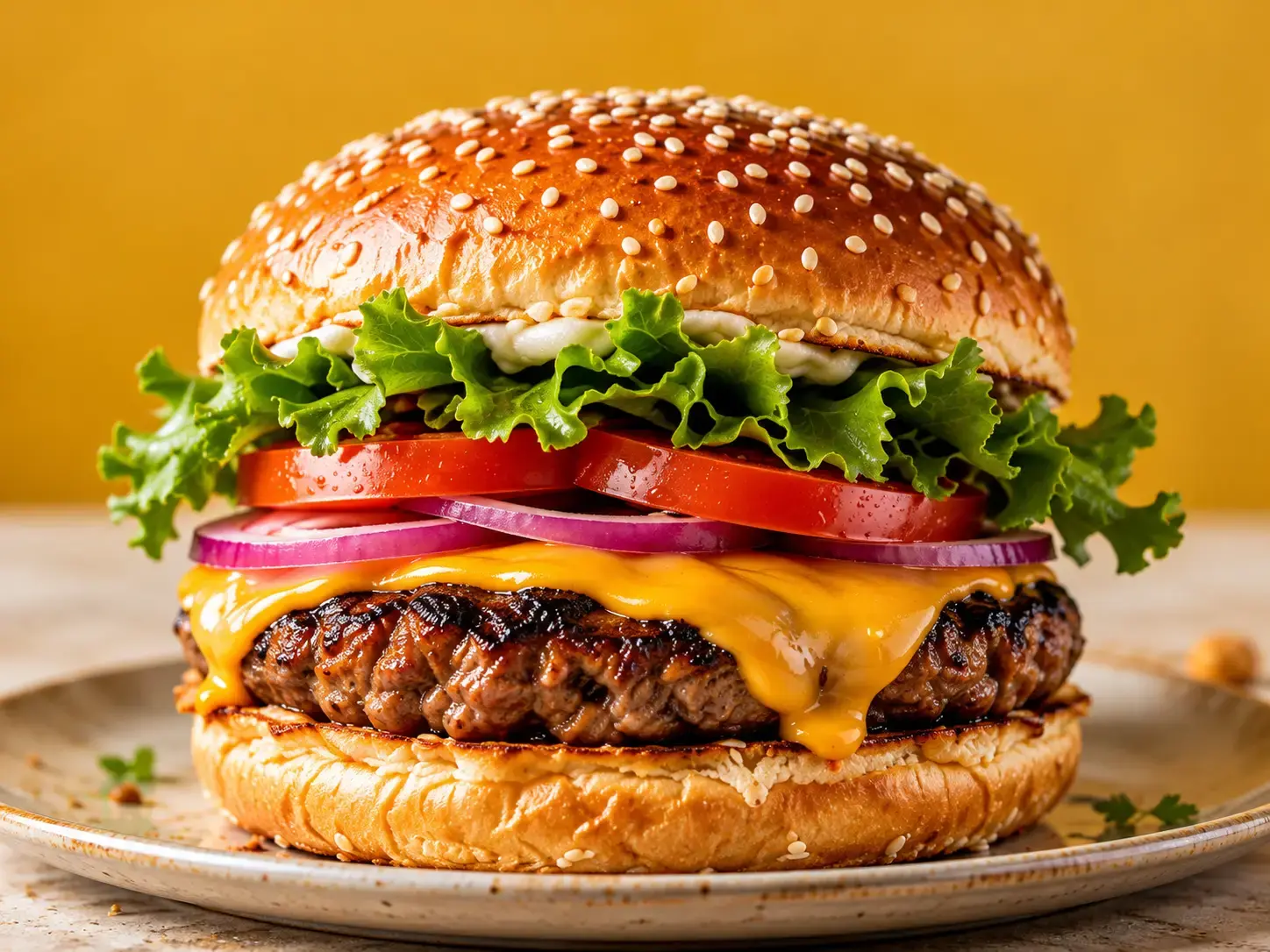 House cheeseburger