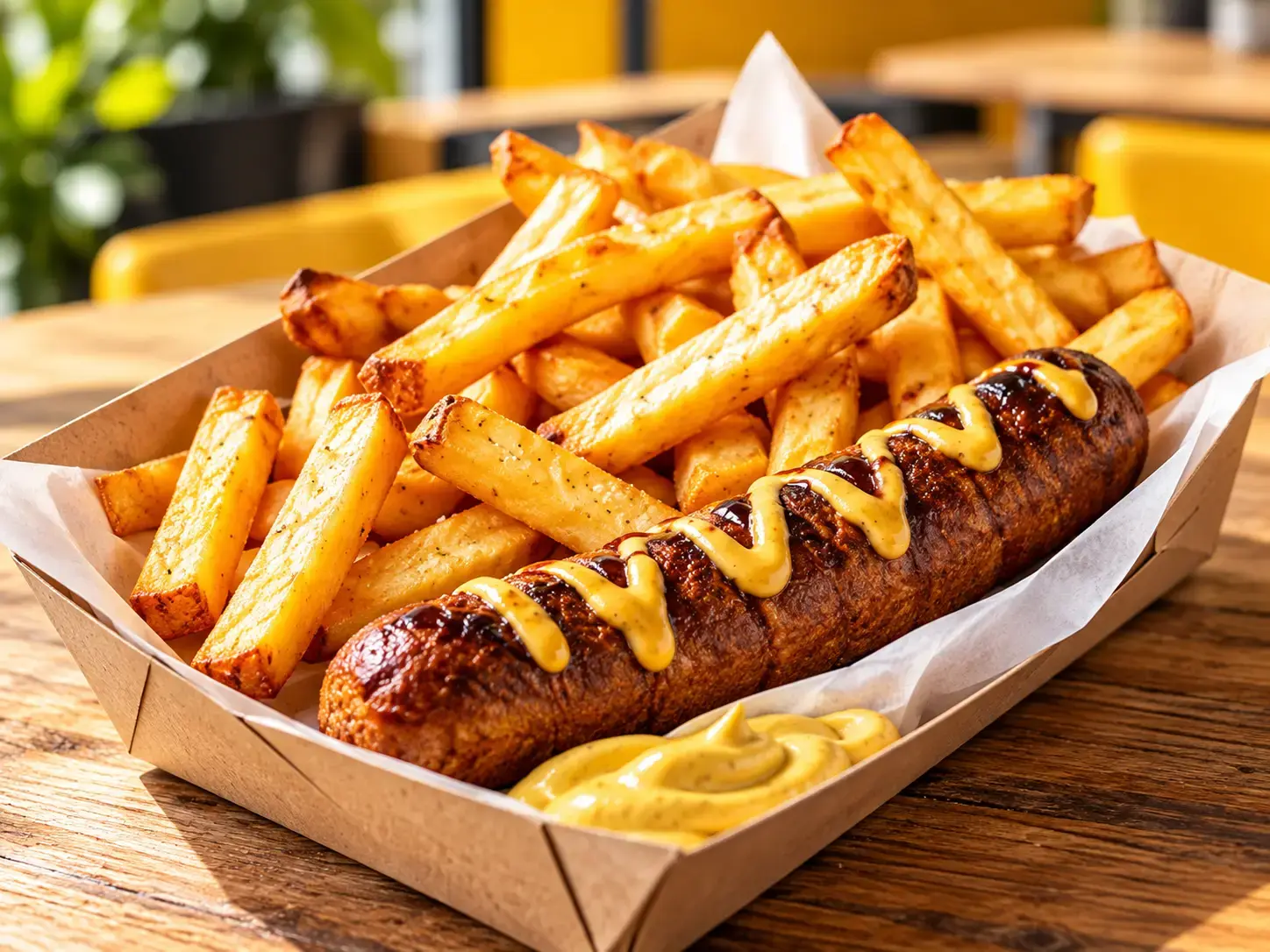 Frit Social: Sausage and fries