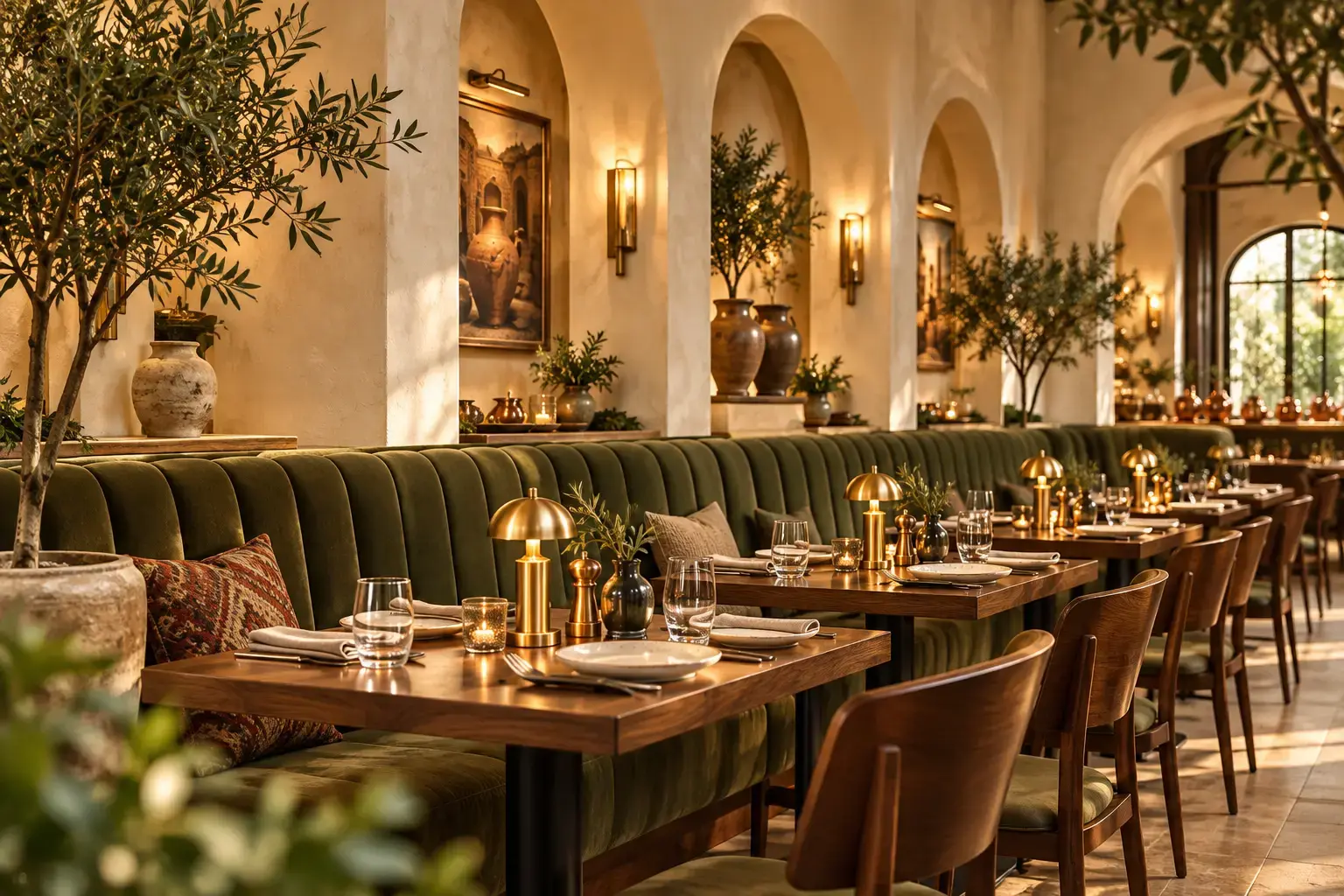 Lumière: Olive dining room