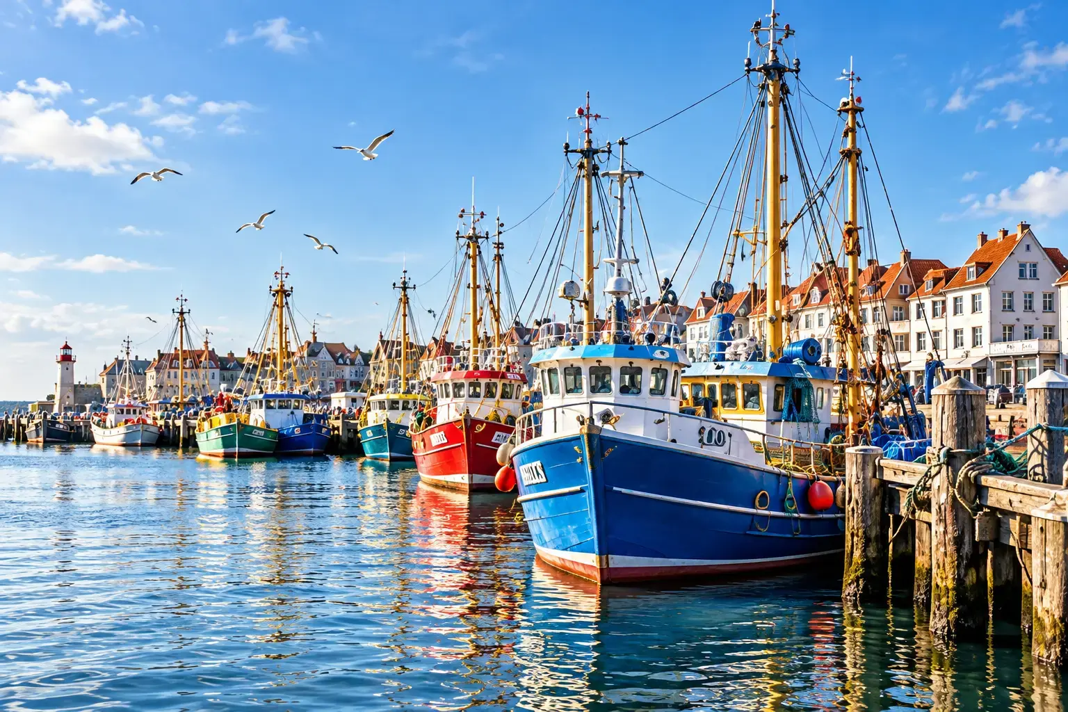 Noordzee: Fishing harbour
