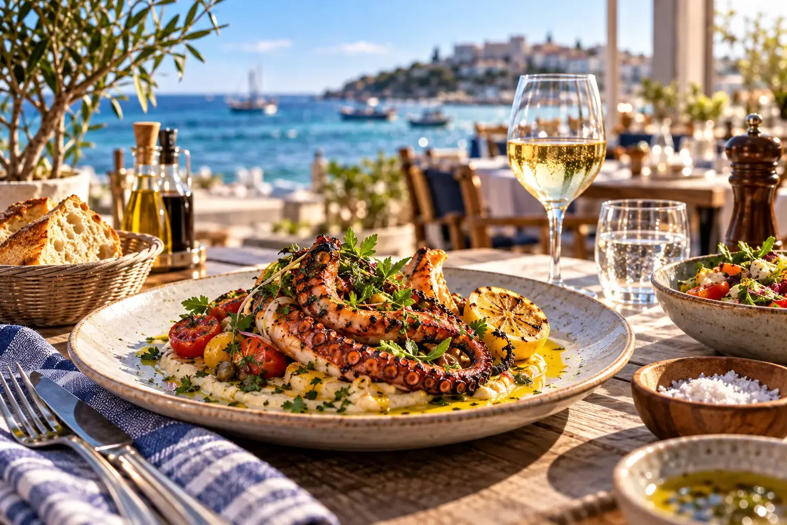Noordzee: Grilled octopus