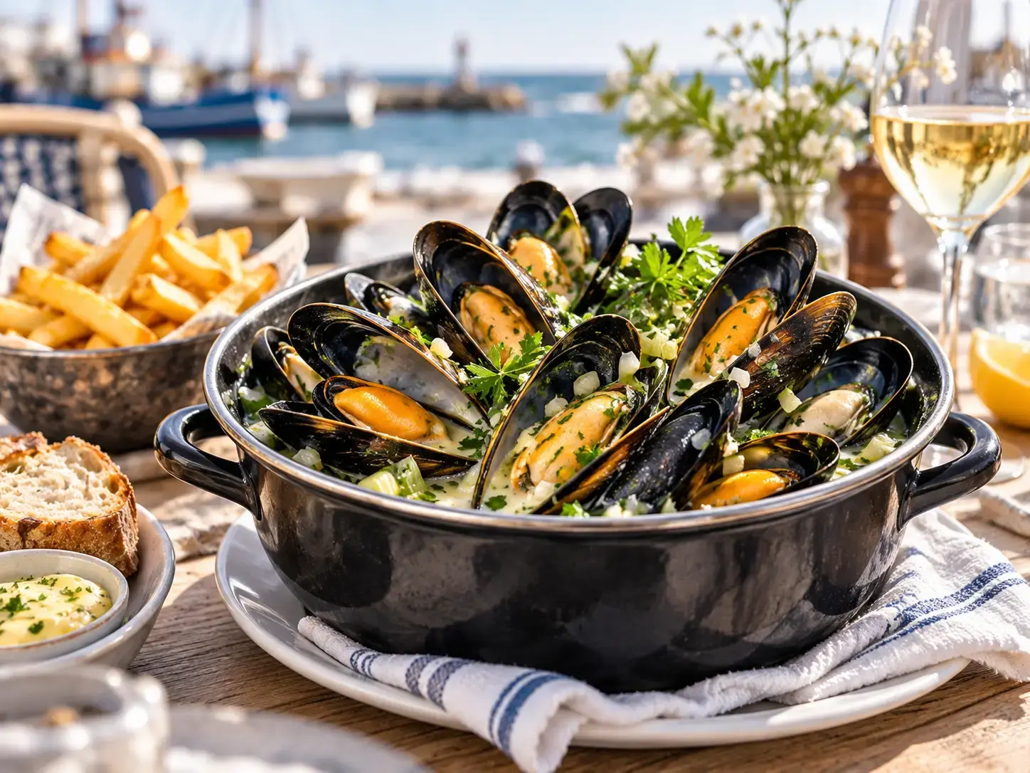 Noordzee: Mussels in broth