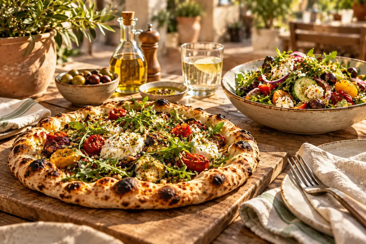 Wood-fired weekday lunch